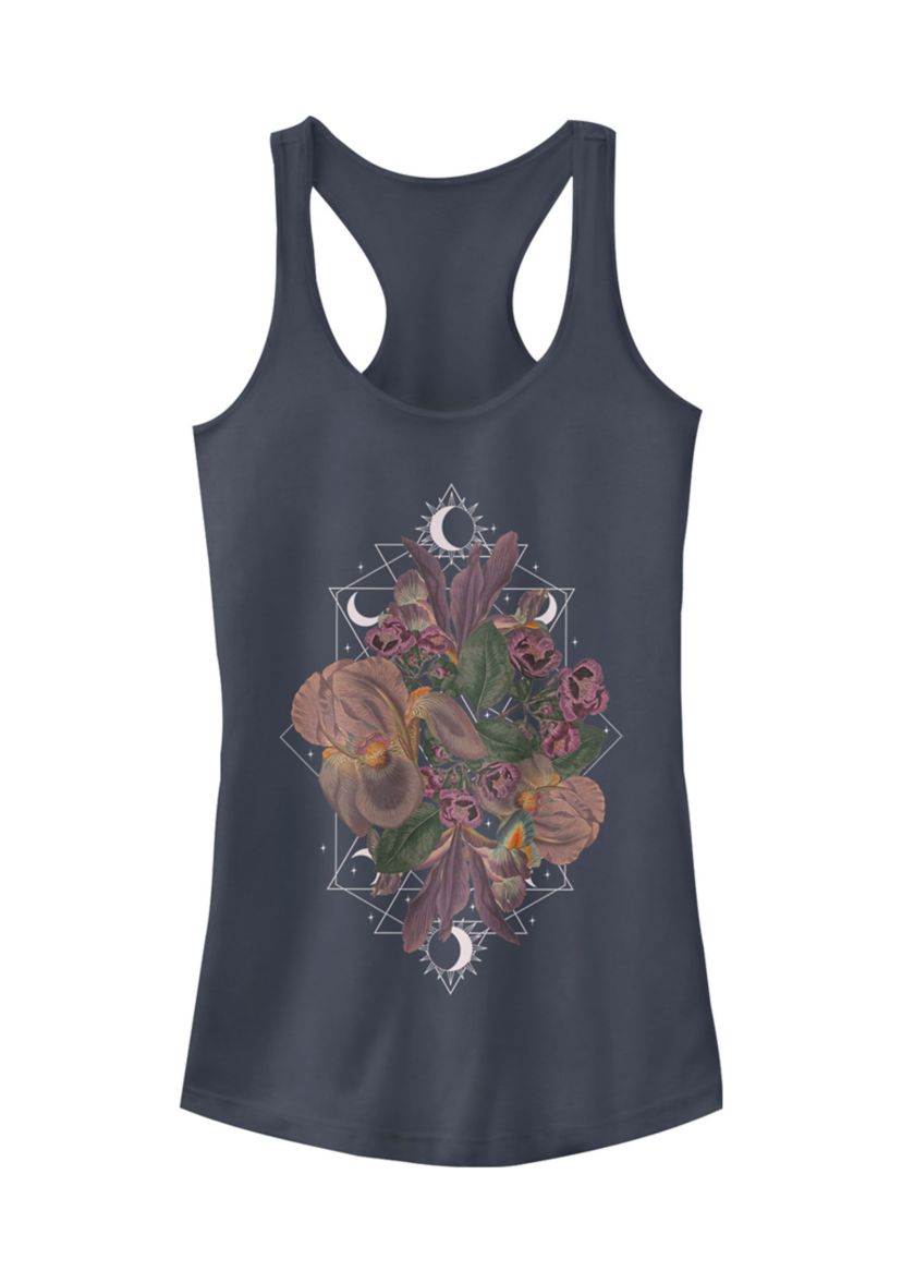 Geometric Floral Graphic Tank