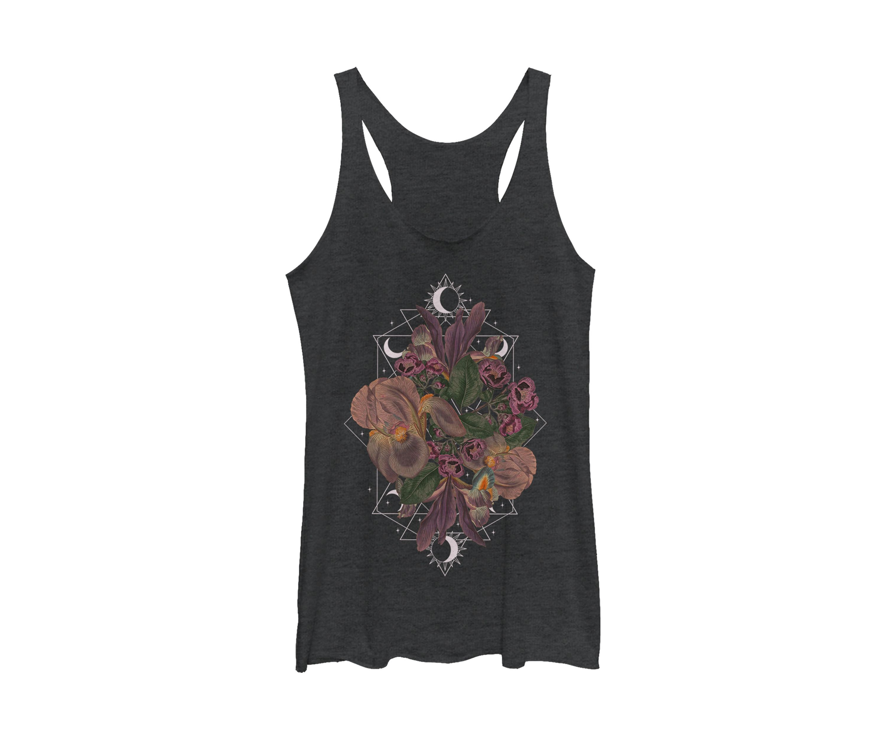 Geometric Floral Graphic Tank
