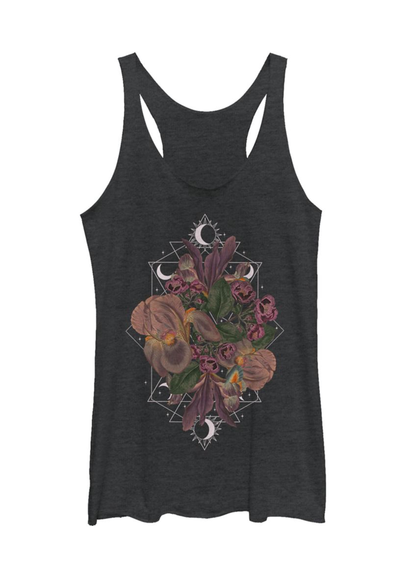 Geometric Floral Graphic Tank