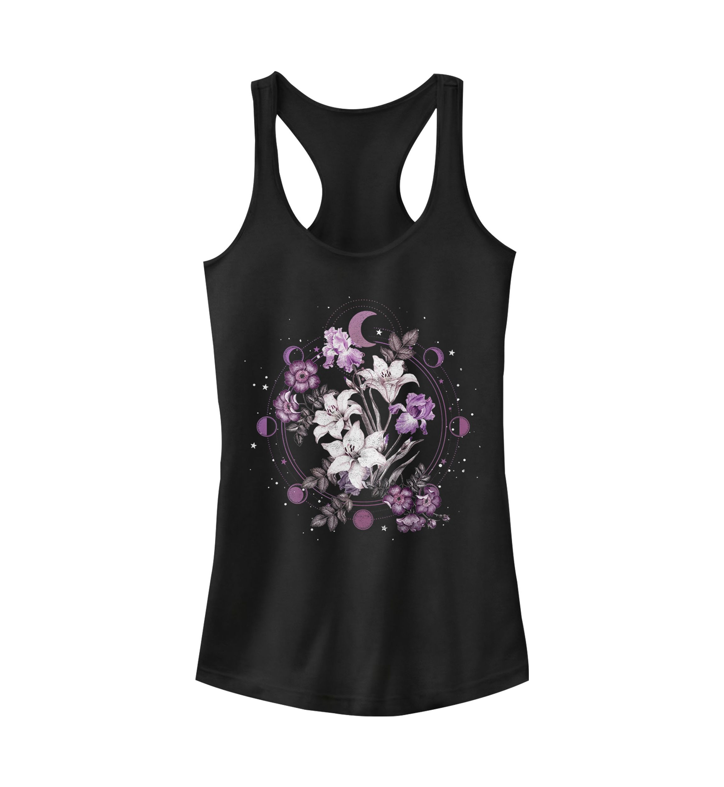 Floral Moon Graphic Tank