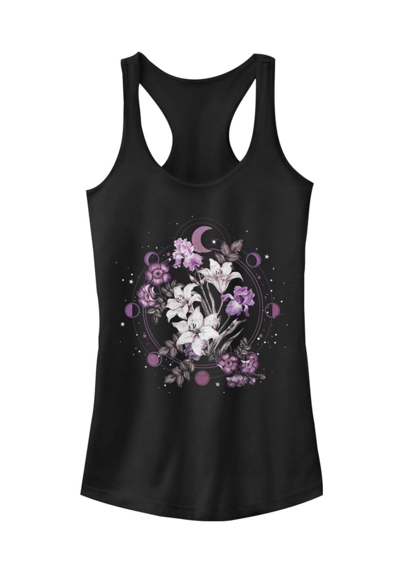 Floral Moon Graphic Tank