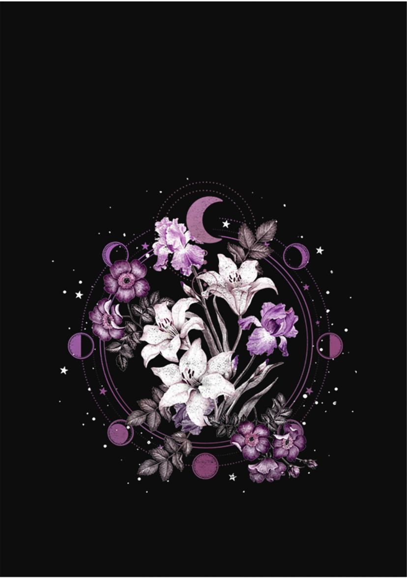 Floral Moon Graphic Tank