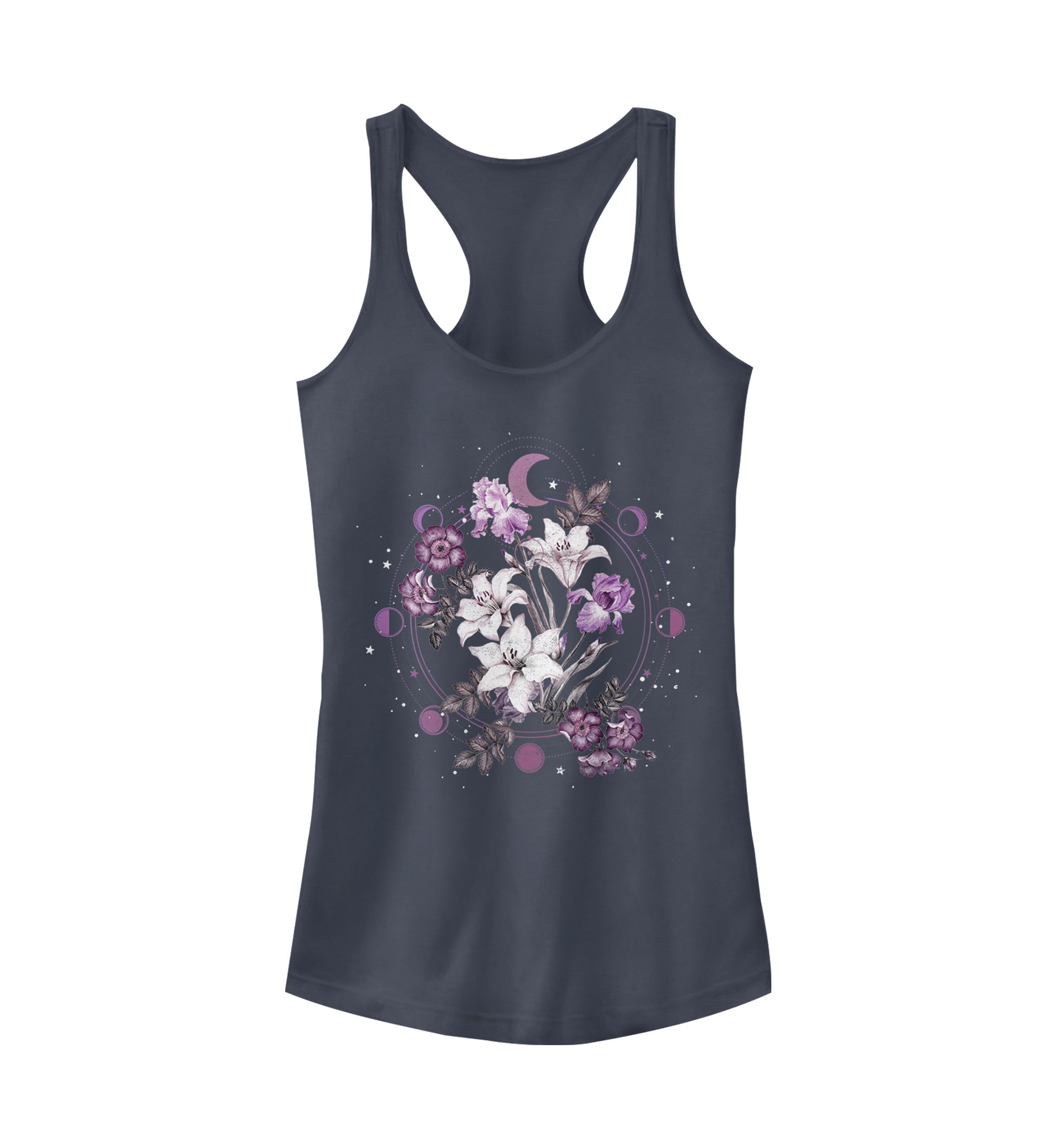 Floral Moon Graphic Tank