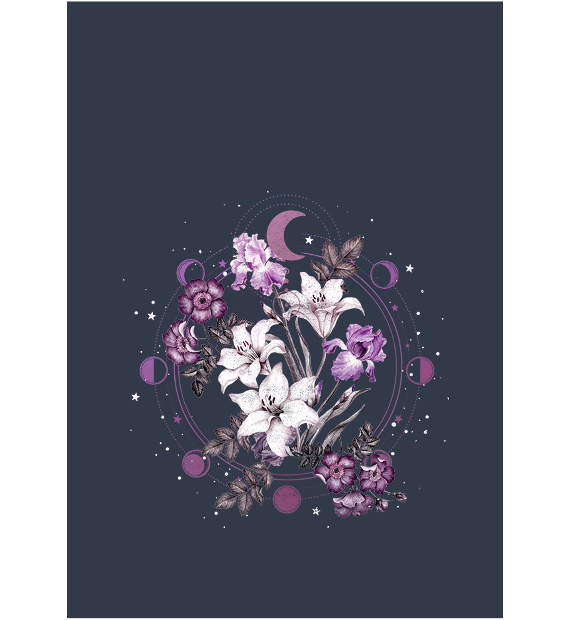 Floral Moon Graphic Tank