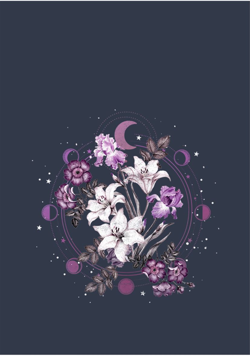 Floral Moon Graphic Tank