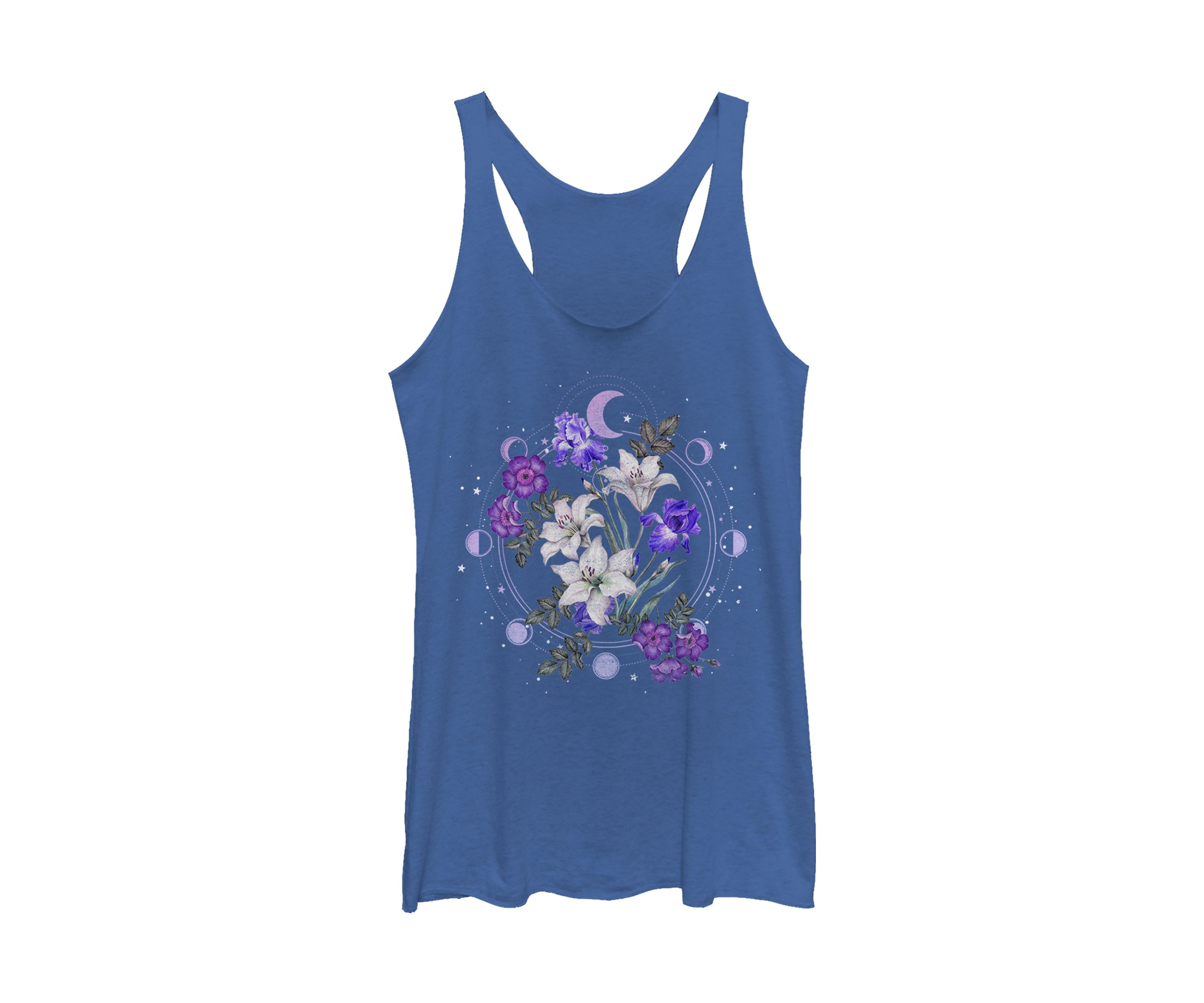 Floral Moon Graphic Tank