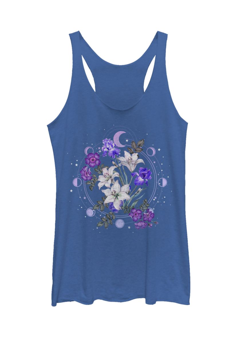 Floral Moon Graphic Tank
