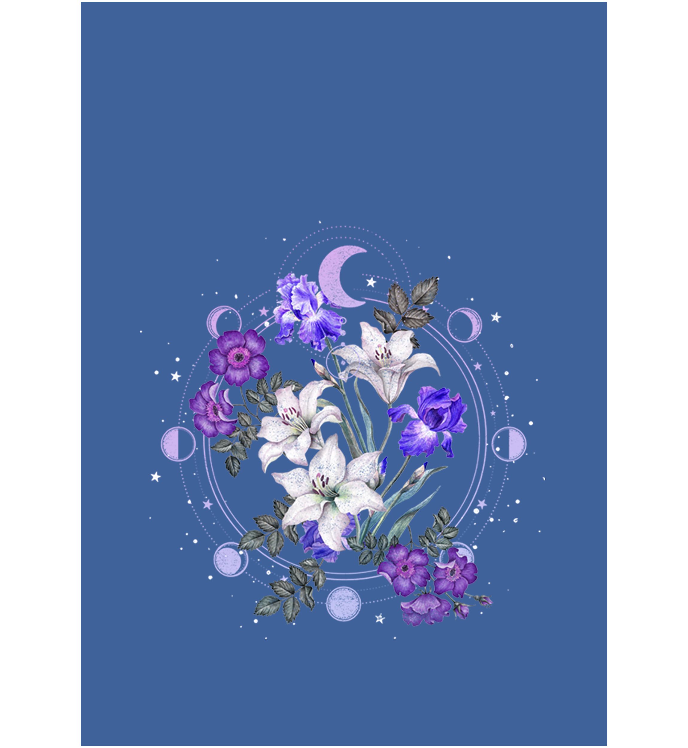Floral Moon Graphic Tank