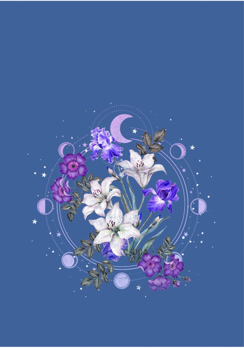 Floral Moon Graphic Tank