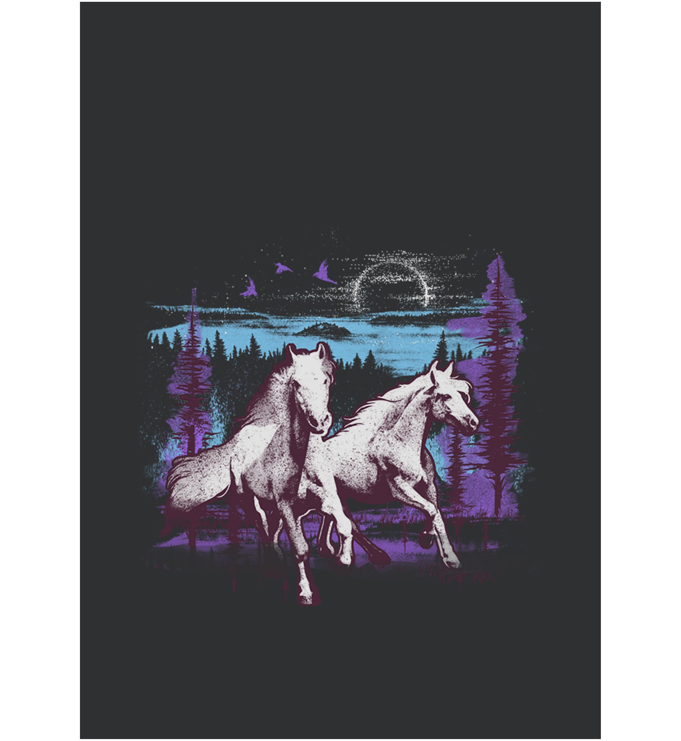 Moon Run Graphic Tank