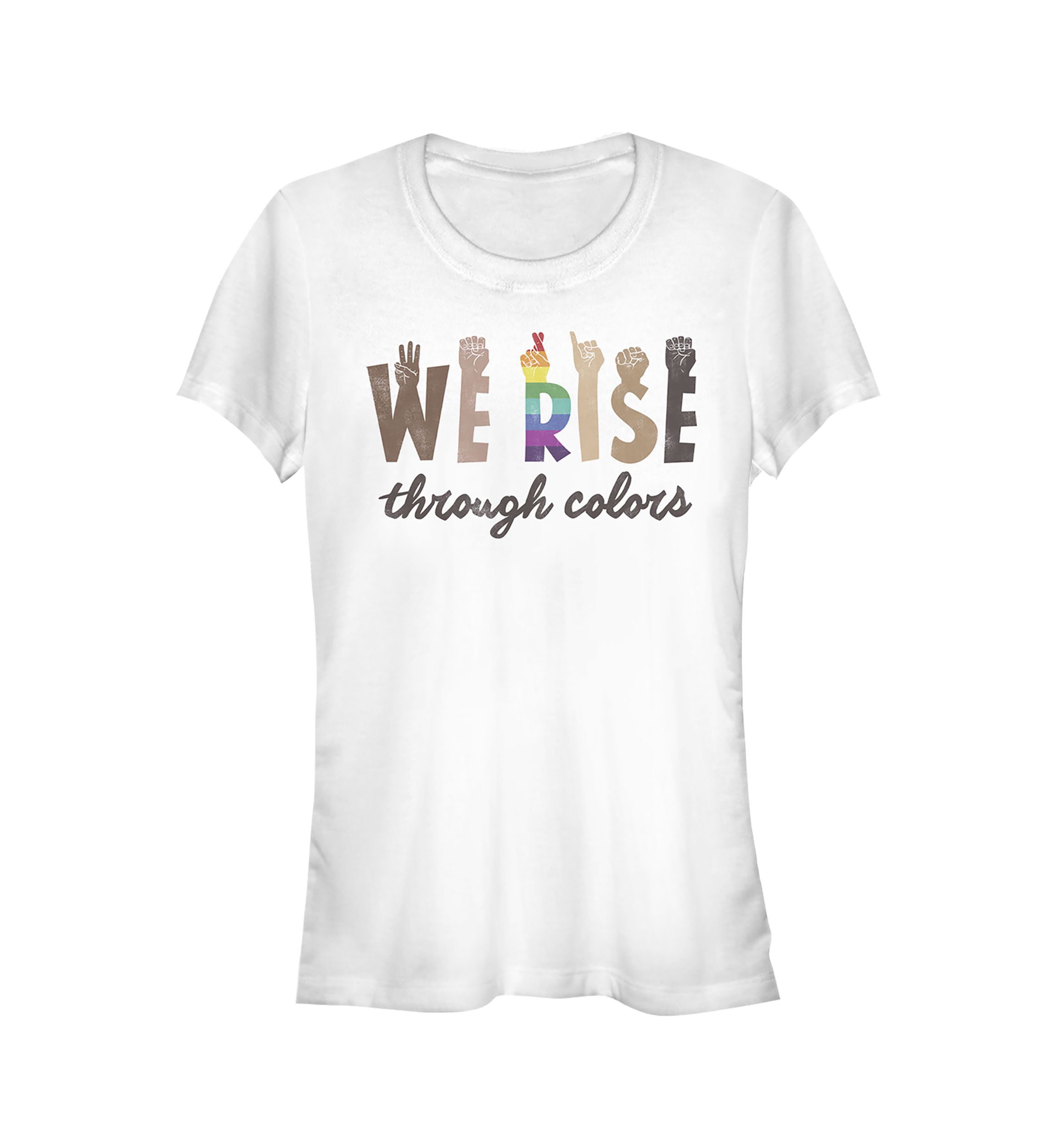 Juniors We Rise Through Colors T-Shirt