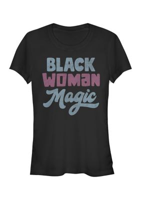Junior's Black Woman Magic T-Shirt