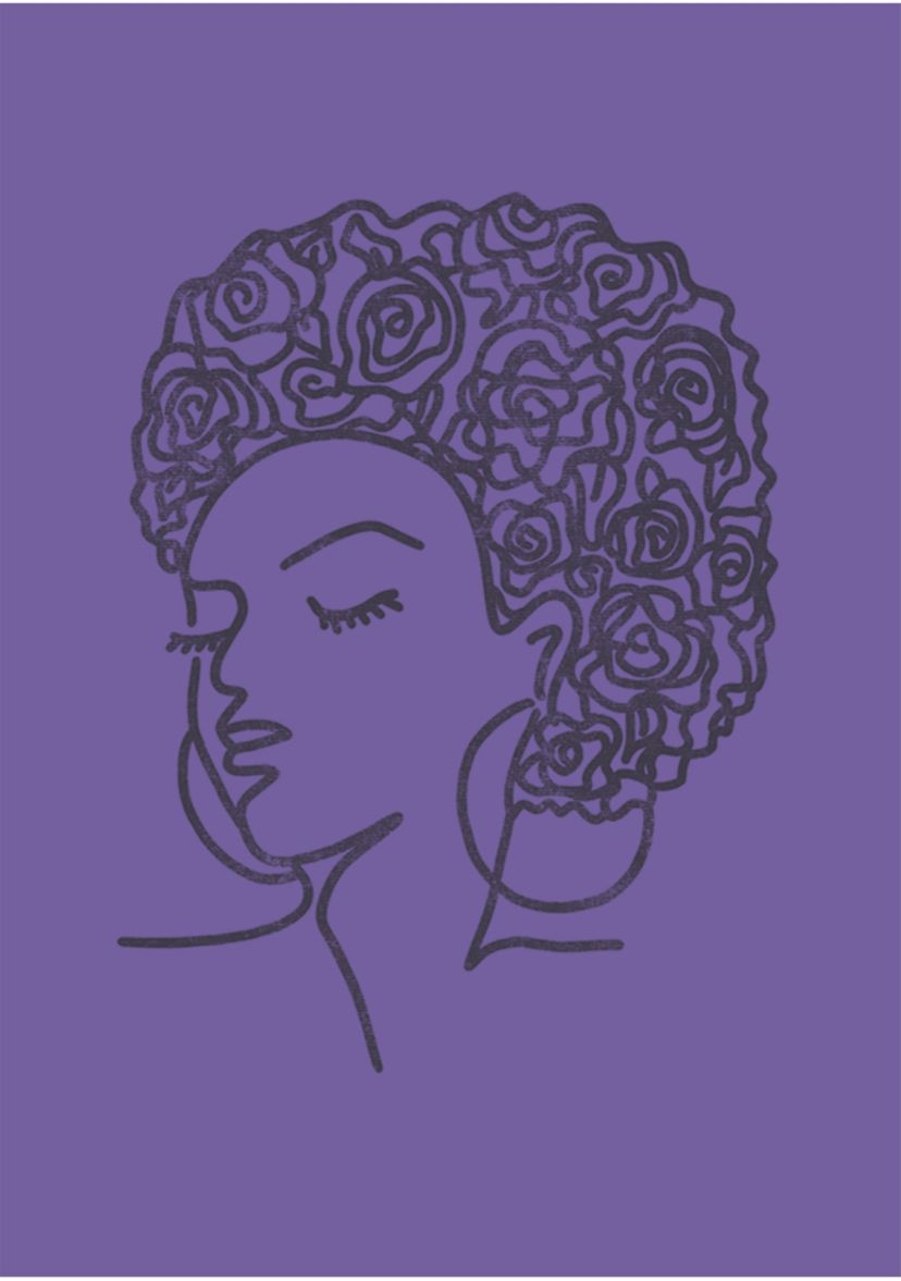 Juniors Afro Queen Graphic T-Shirt