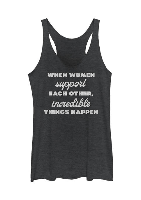 V-Line Juniors Supporting Women Graphic Tank