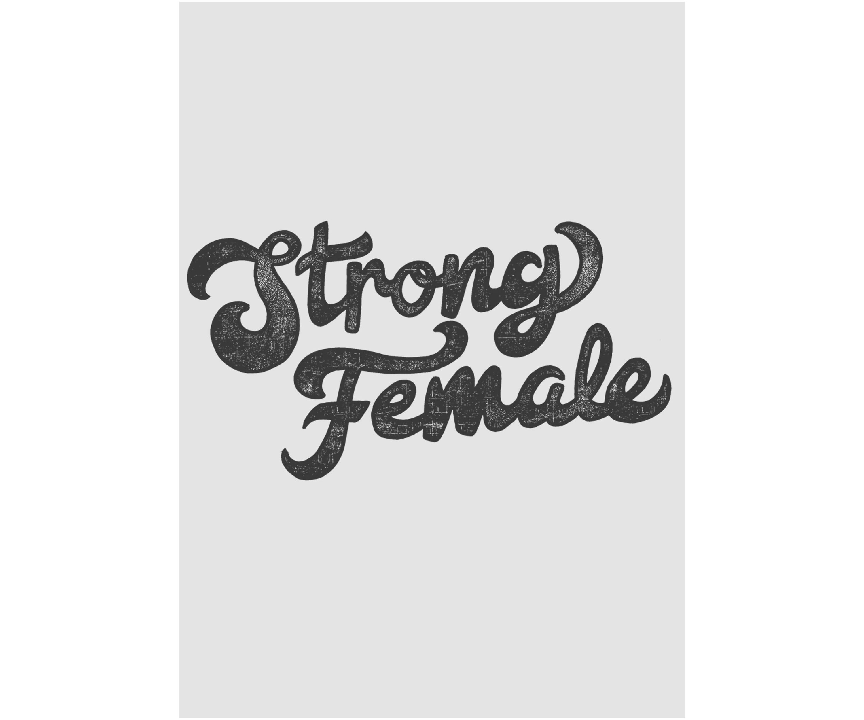 Juniors  Strong Female Retro Graphic Tank
