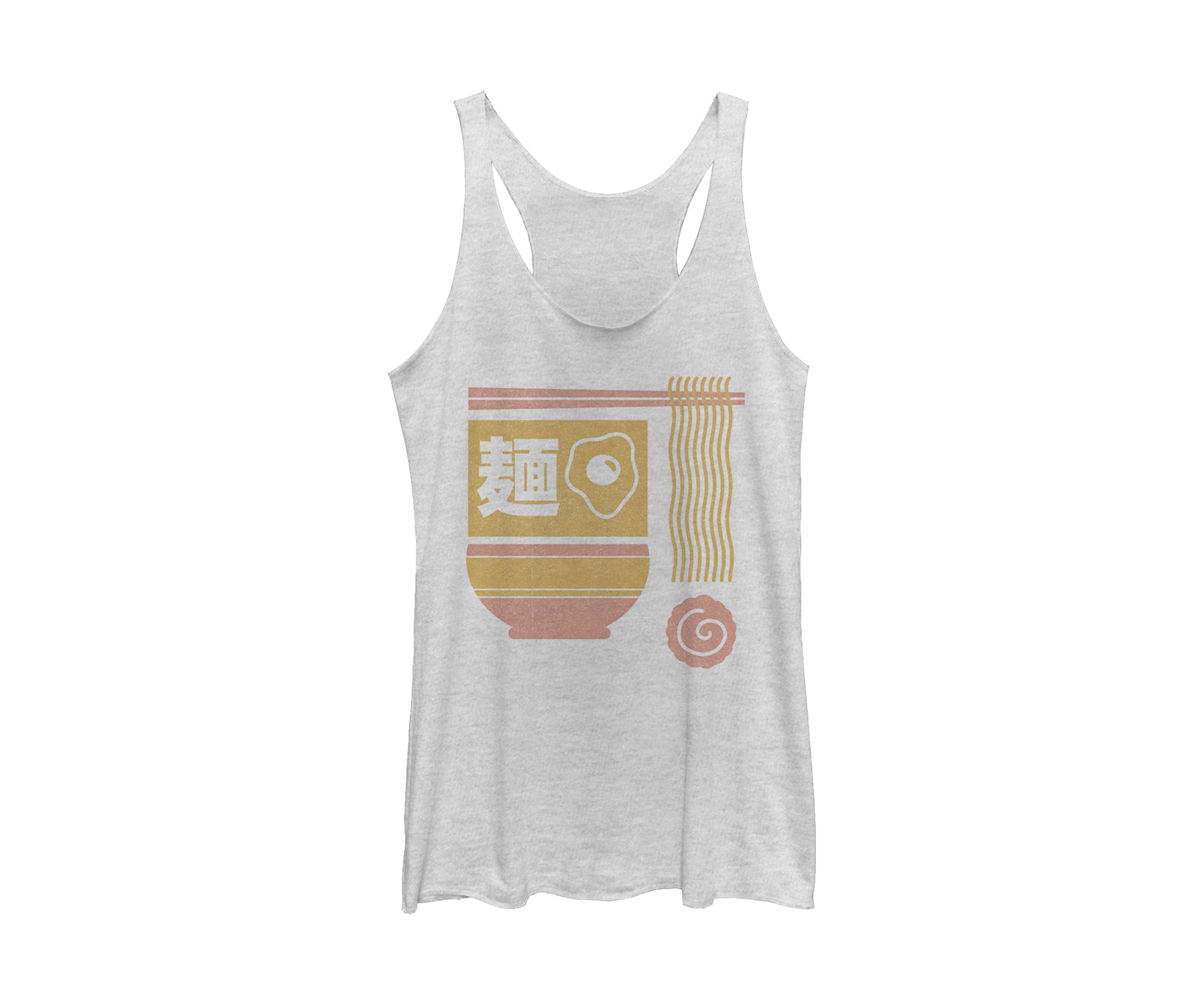 Juniors V-Line Ramen Minimal Graphic Tank