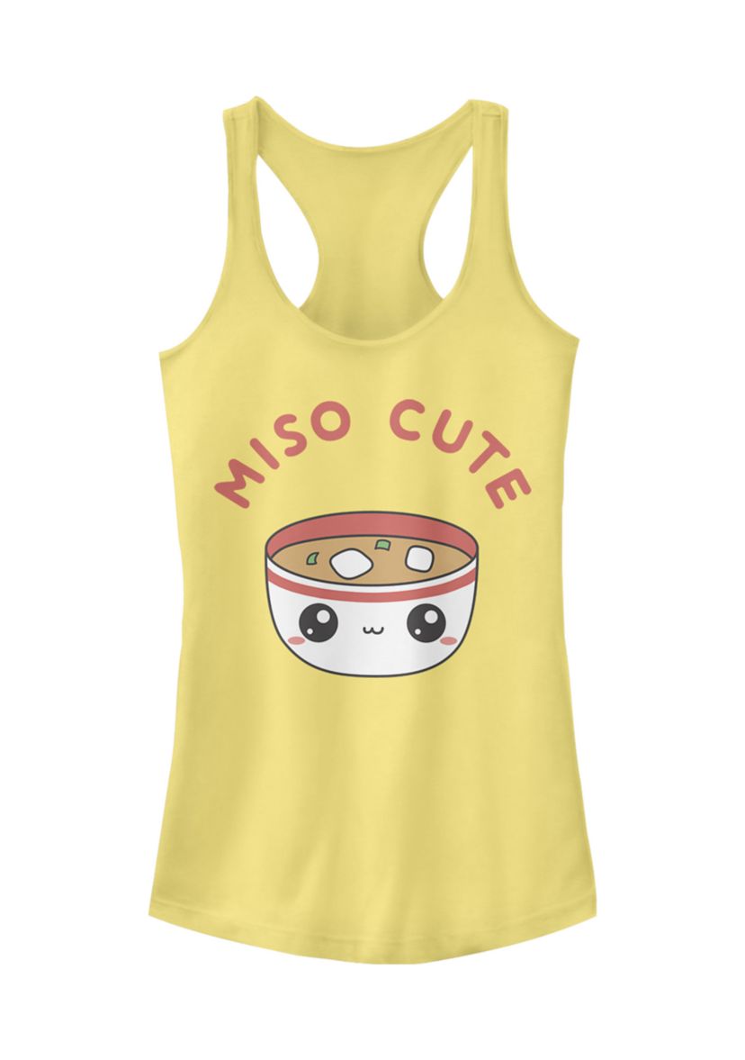 Juniors V-Line Miso Cute Graphic Tank
