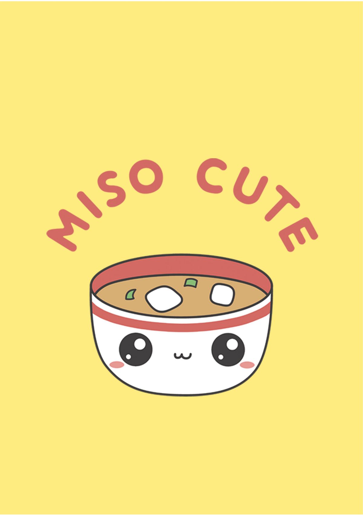 Juniors V-Line Miso Cute Graphic Tank