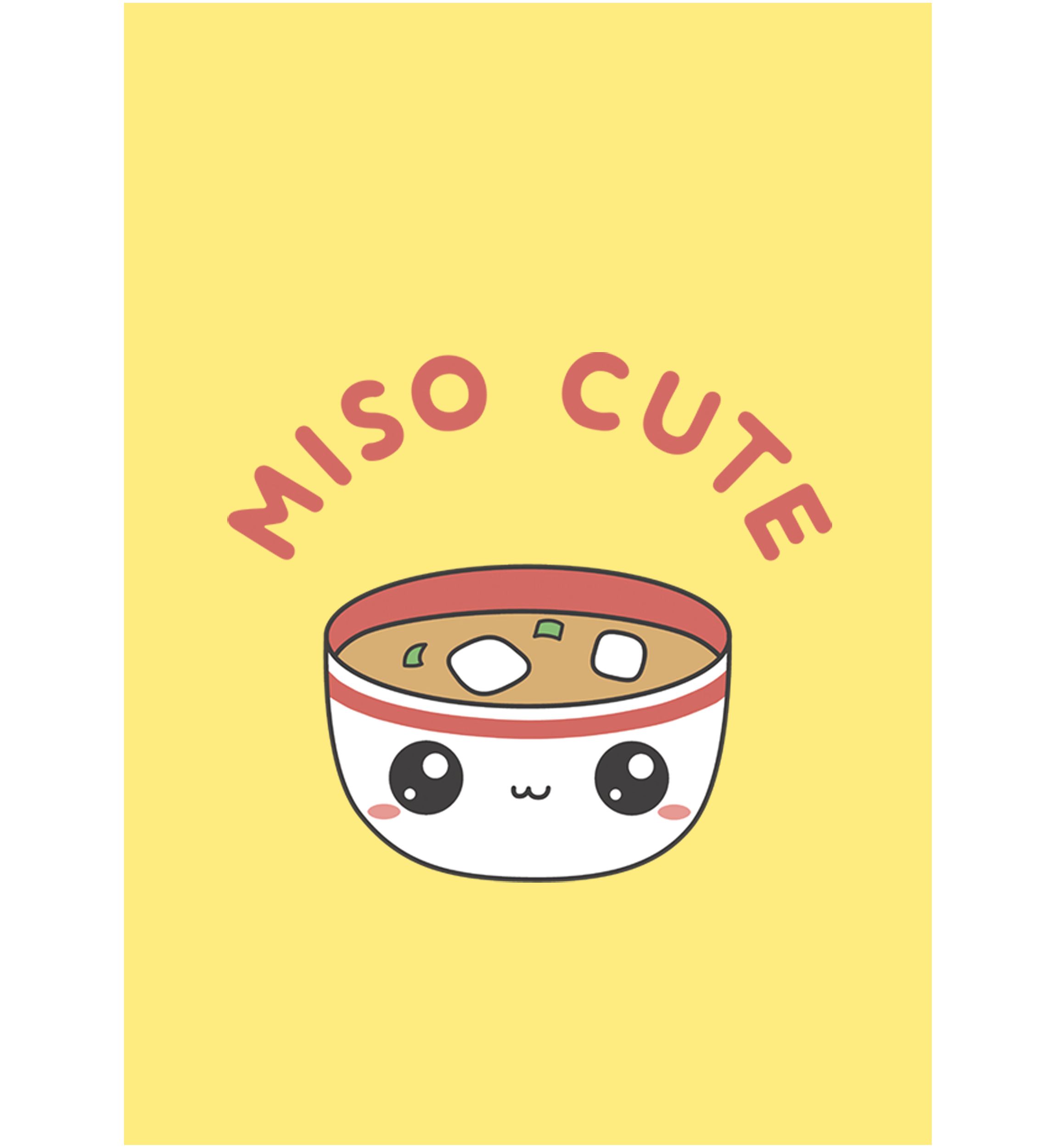Juniors V-Line Miso Cute Graphic Tank