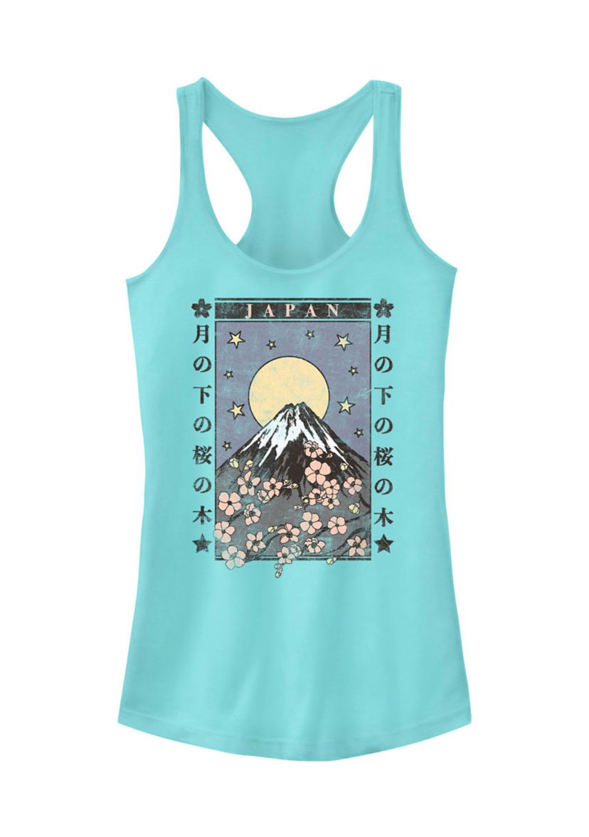 Cherry Blossom Moon Graphic Tank