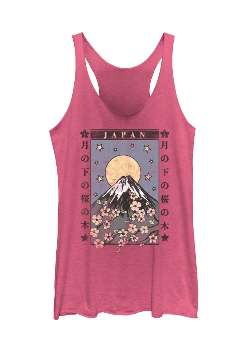 Cherry Blossom Moon Graphic Tank