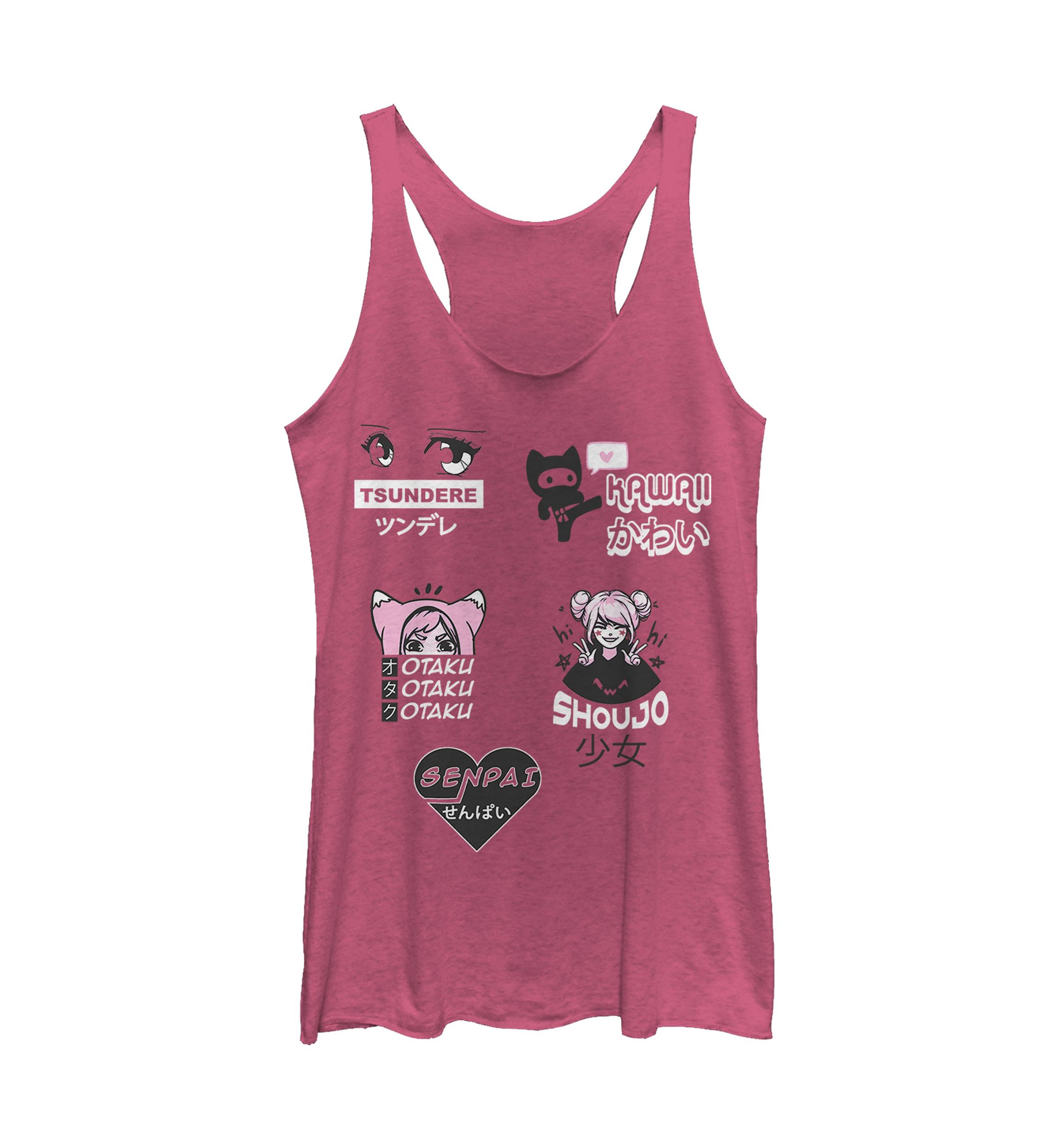 Juniors V-Line Anime Definitions Graphic Tank