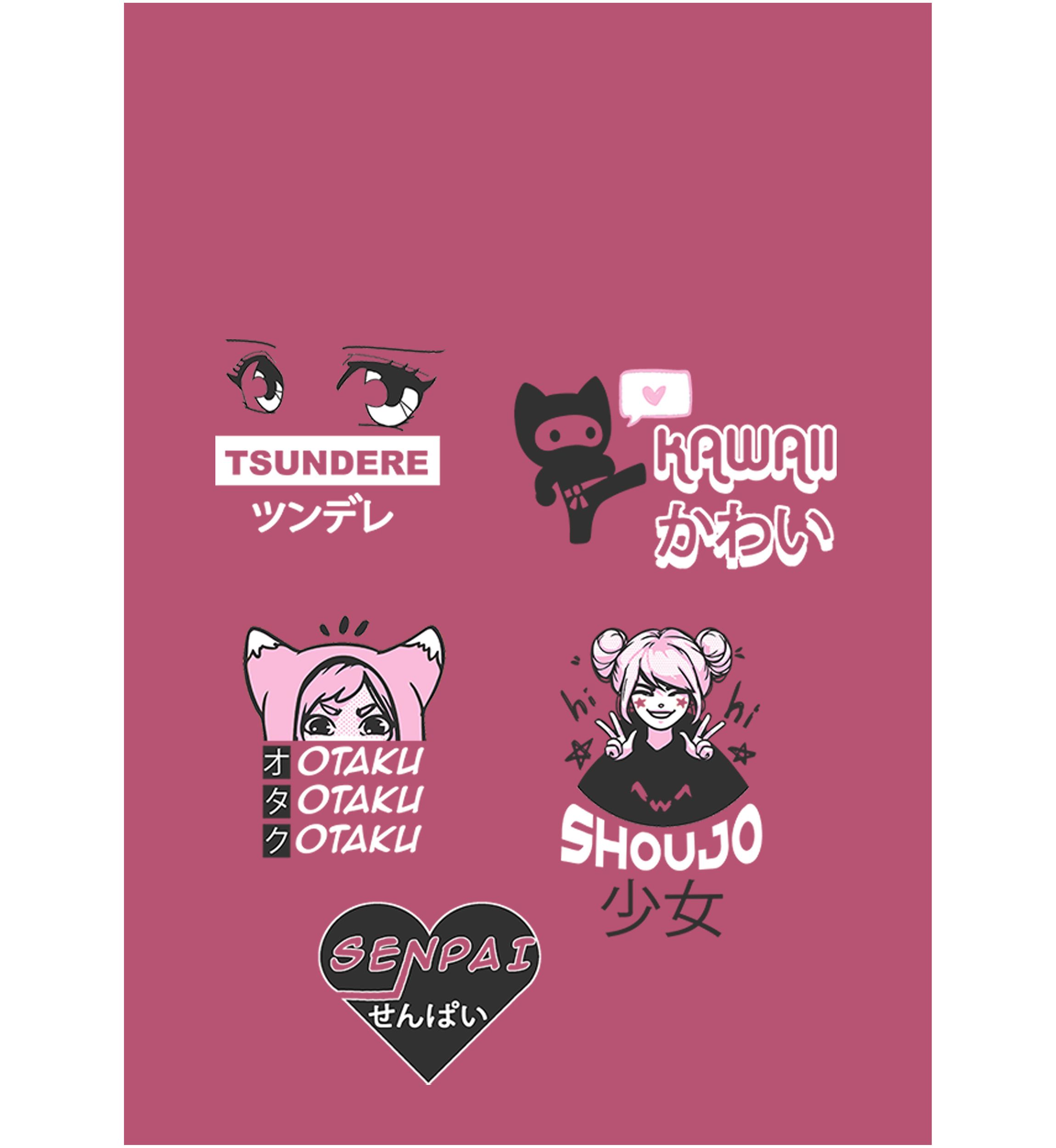 Juniors V-Line Anime Definitions Graphic Tank
