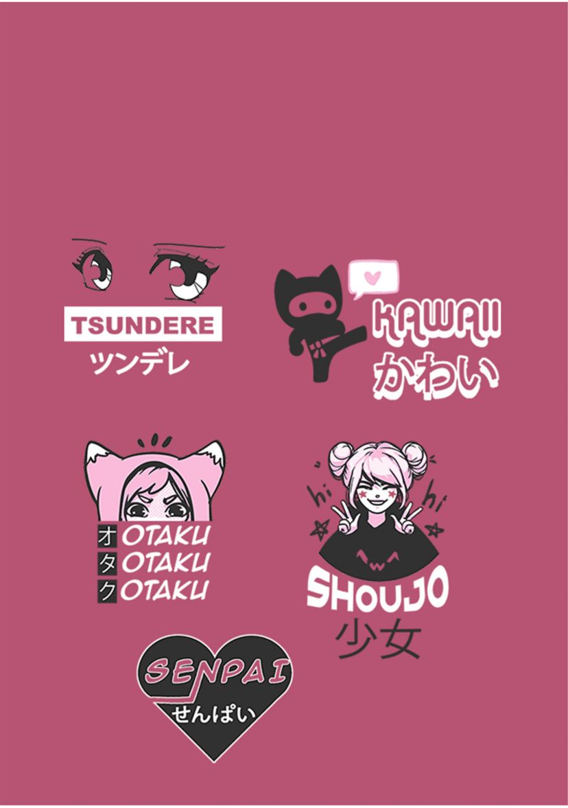 Juniors V-Line Anime Definitions Graphic Tank