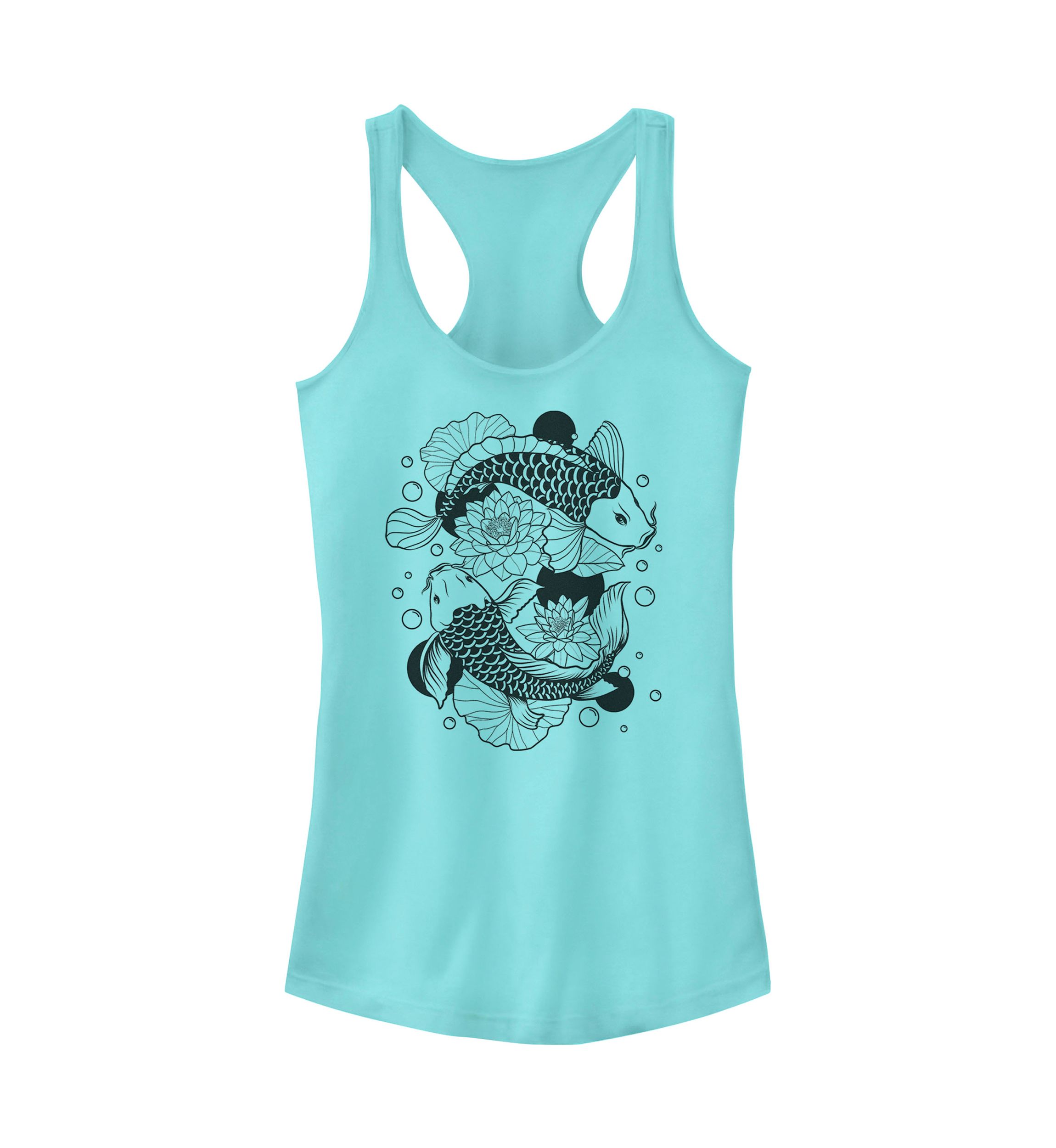 Koi Fishes Graphic Tank