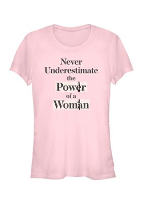 V-Line Women's Power Of A Woman Graphic T-Shirt, Pink, XXL