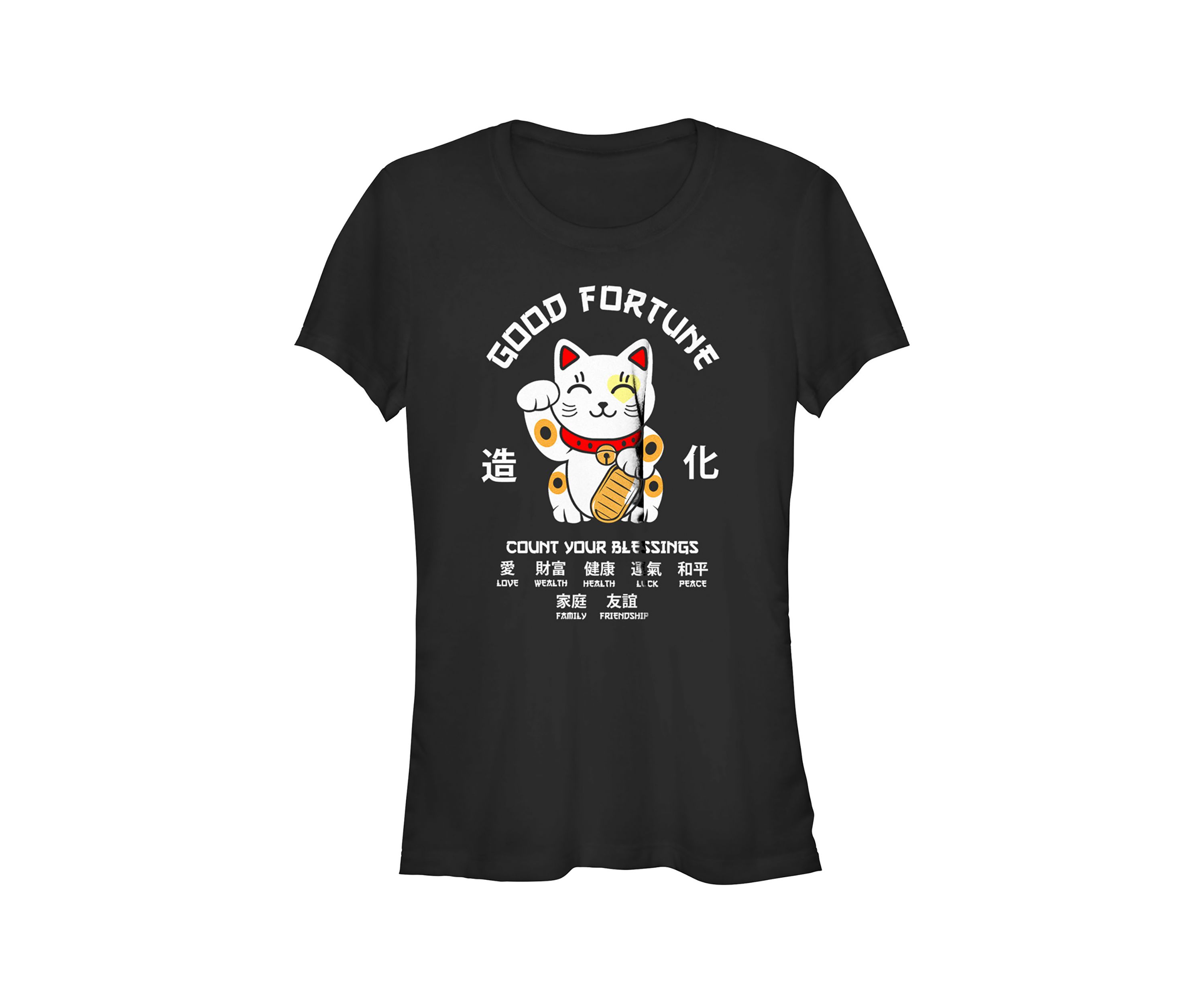 Lucky Cat Fortunes Graphic T-Shirt