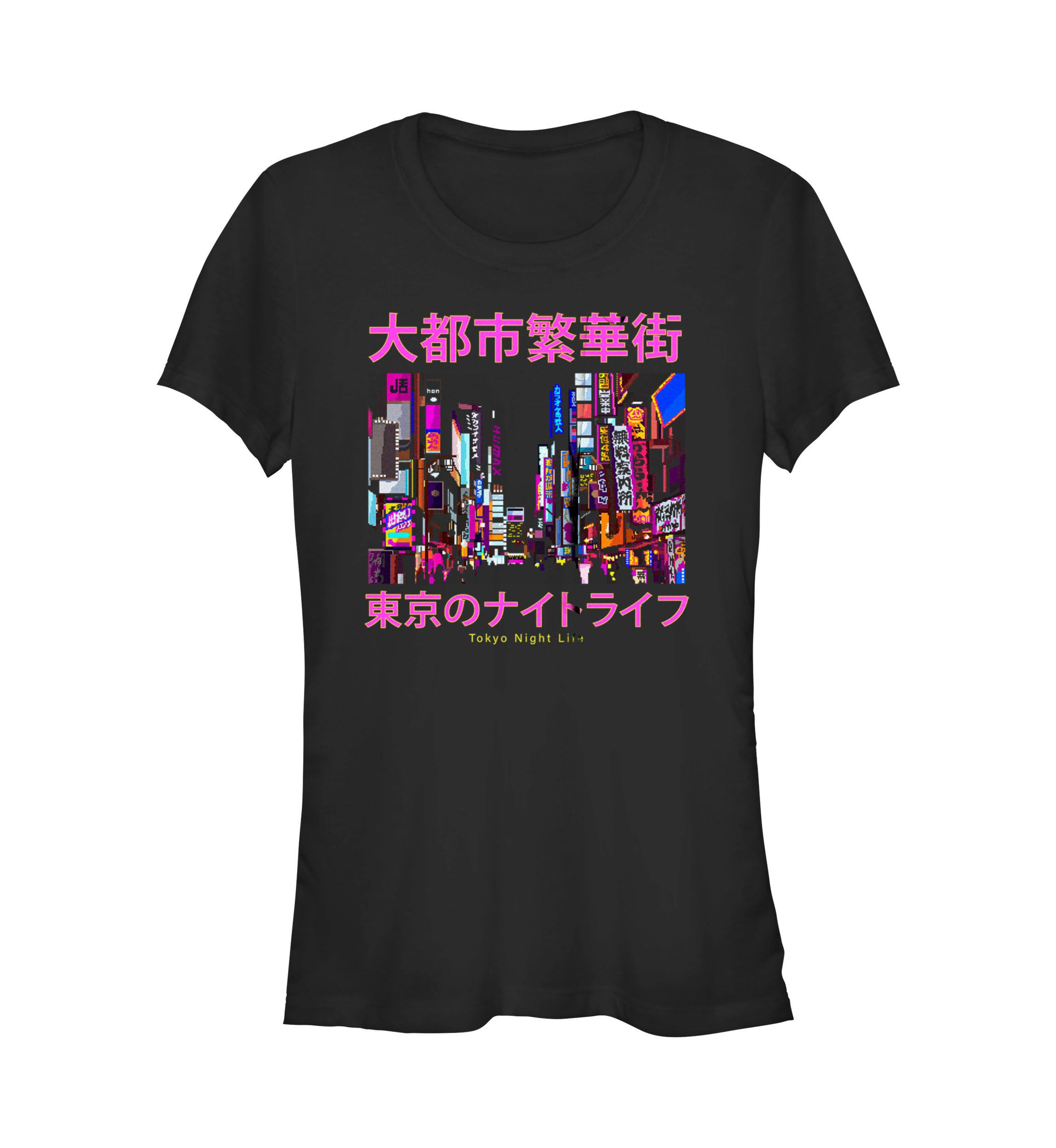 Tokyo Nightlife Downtown Graphic T-Shirt