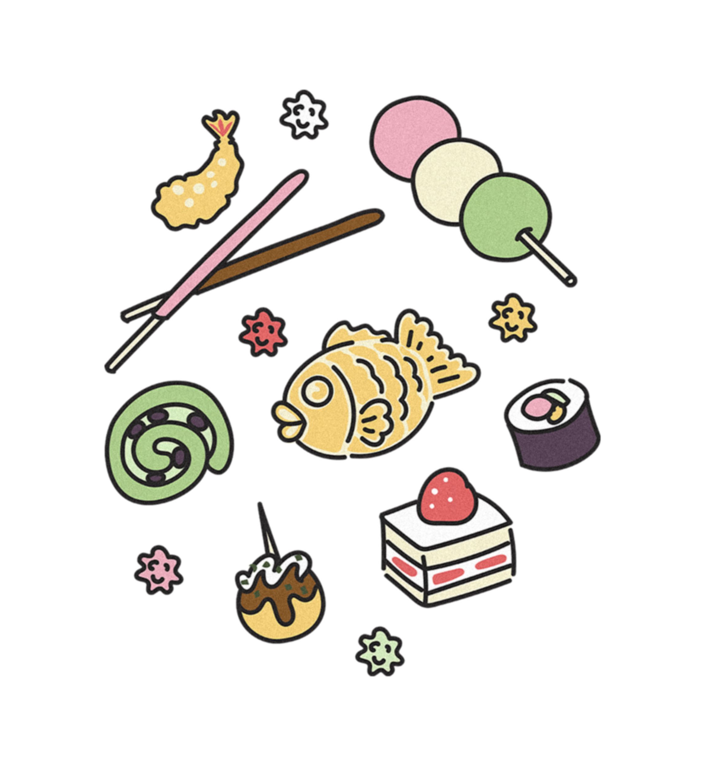 Japanese Snacks Graphic T-Shirt