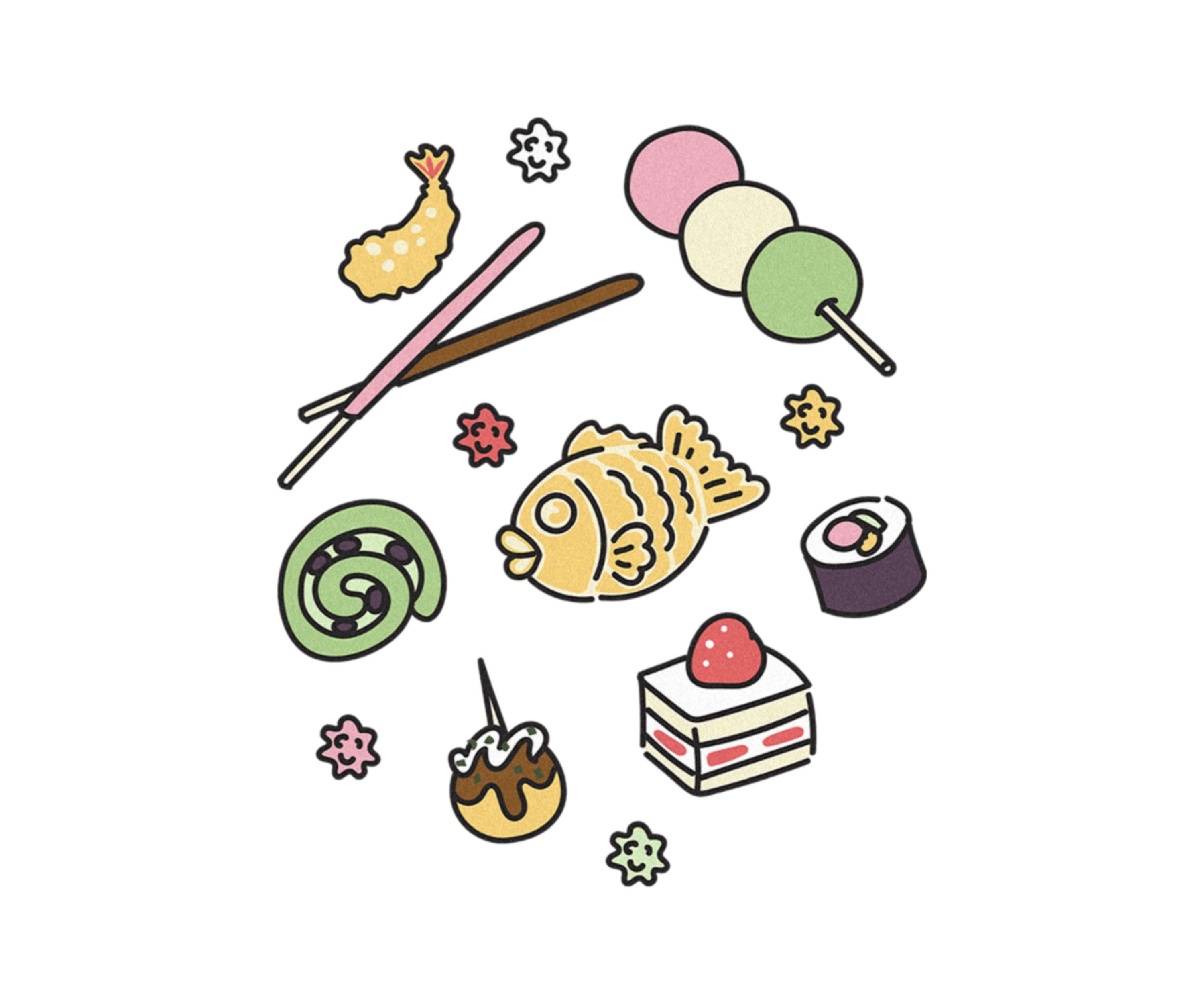 Japanese Snacks Graphic T-Shirt
