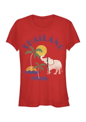 V-Line Women's Thailand Minimal Graphic T-Shirt, Red, Small