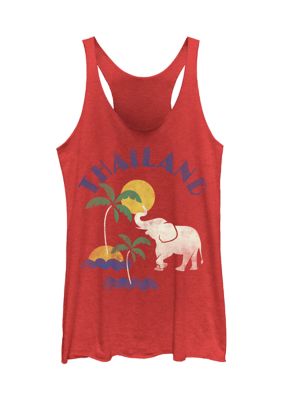 V-Line Women's Thailand Minimal Graphic Tank Top, Red, Small