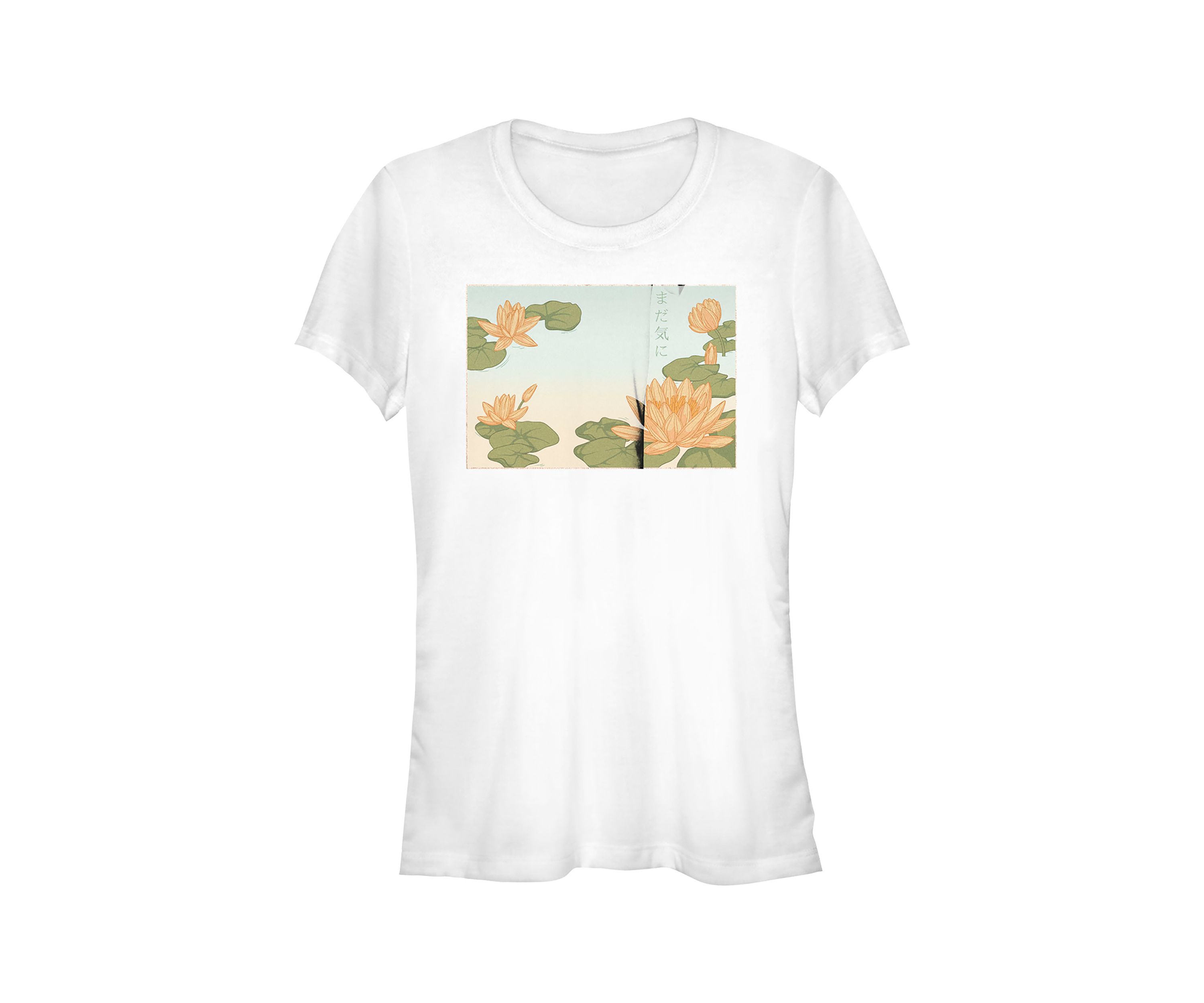 Water Lily Kanji Graphic T-Shirt