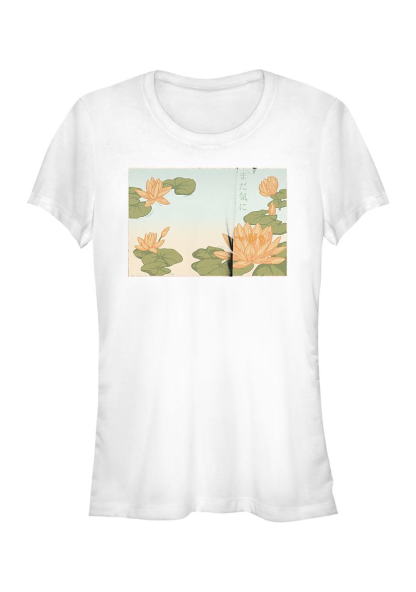Water Lily Kanji Graphic T-Shirt