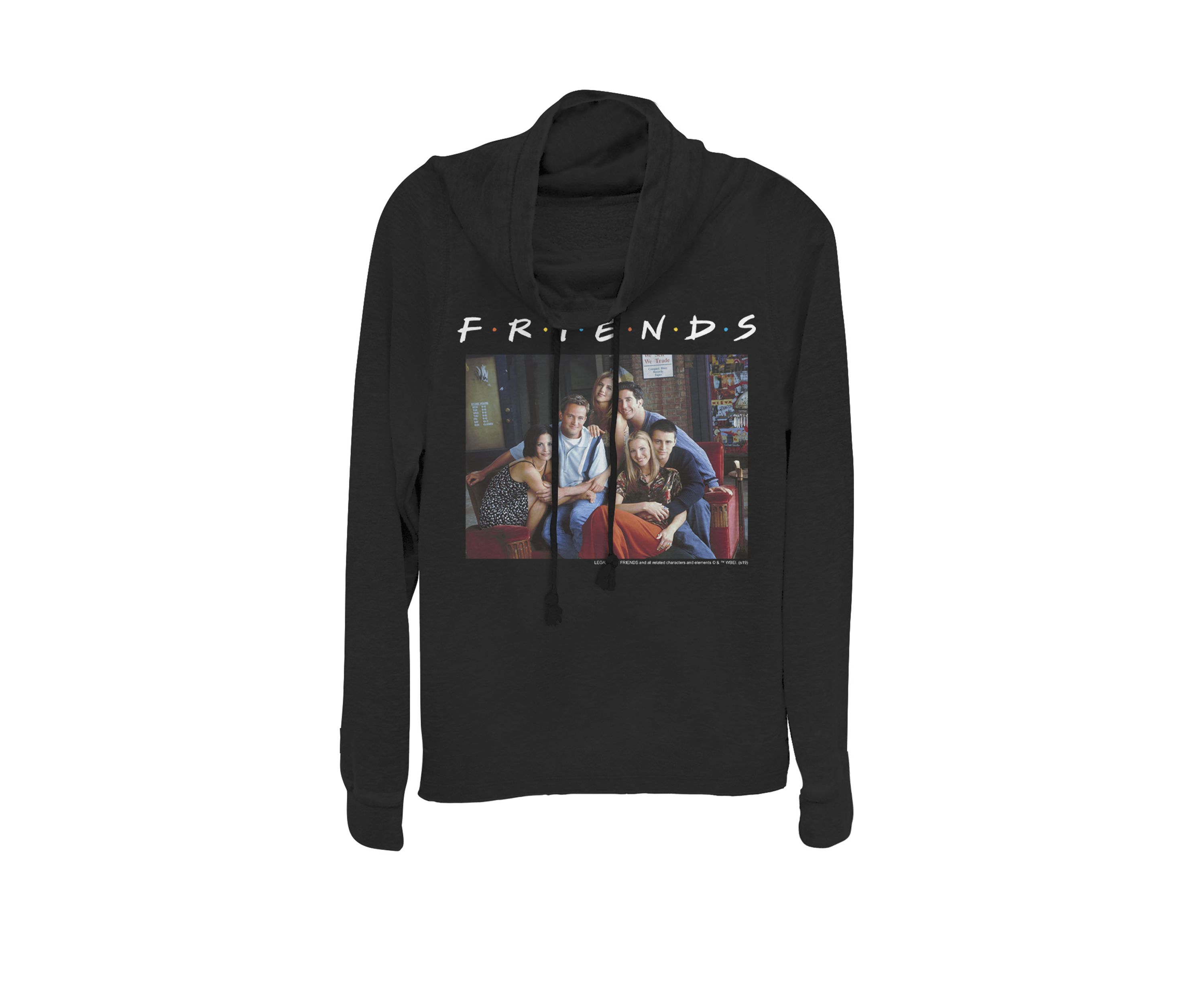 Couch Group Portrait Cowl Neck Graphic Pullover