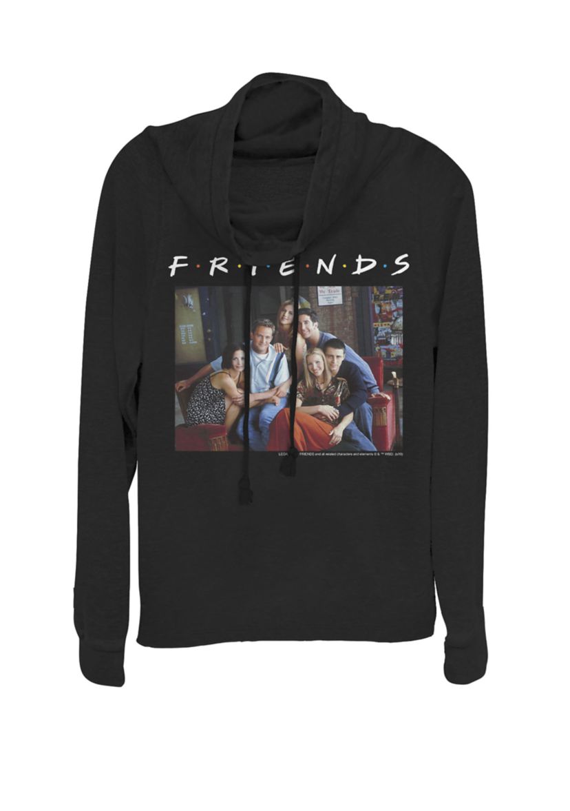 Couch Group Portrait Cowl Neck Graphic Pullover