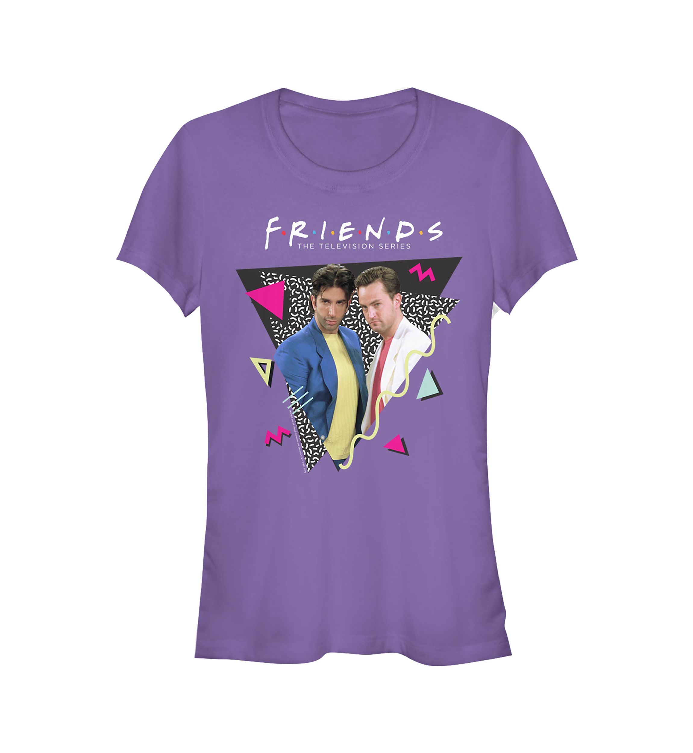 Juniors Retro Chandler and Ross Graphic T-Shirt