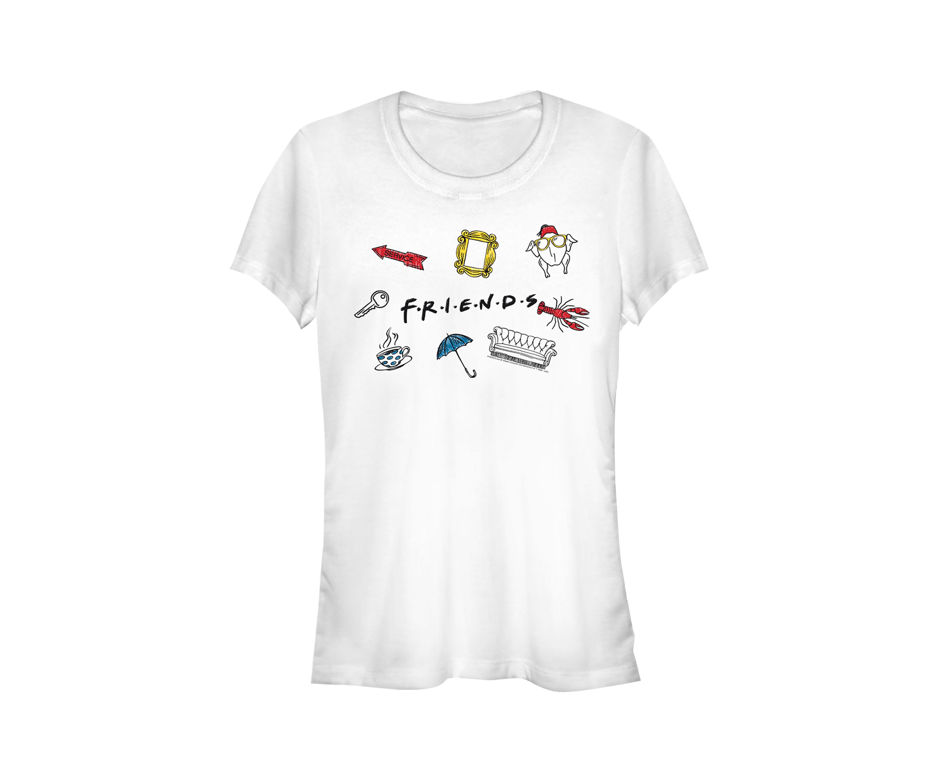 Juniors Logo Jumble Graphic T-Shirt