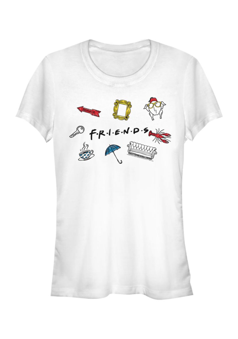Juniors Logo Jumble Graphic T-Shirt