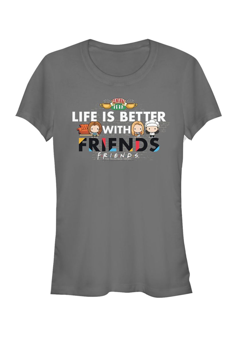 Juniors Life is Better Graphic T-Shirt