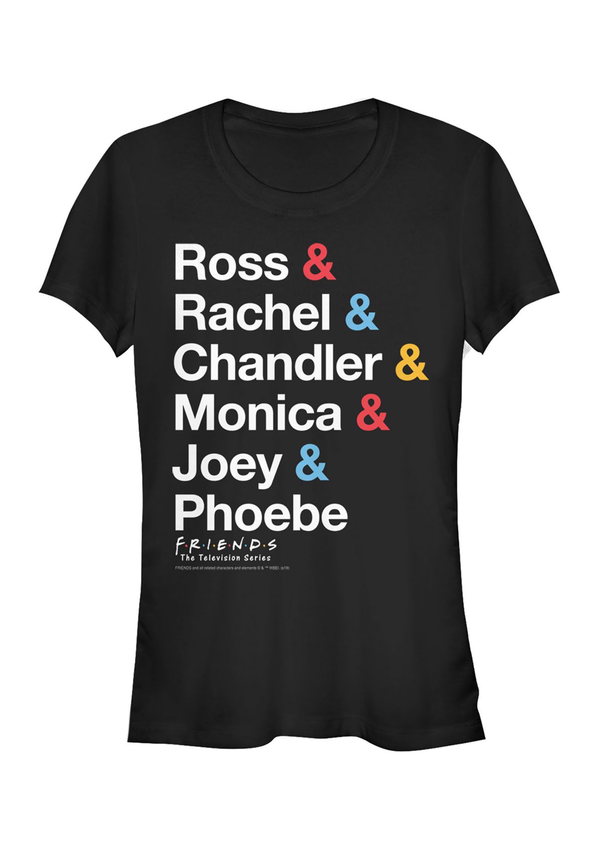 Juniors Classic Name Stack Graphic T-Shirt