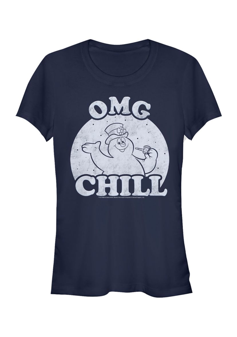 Juniors Omg Chill Frosty T-Shirt
