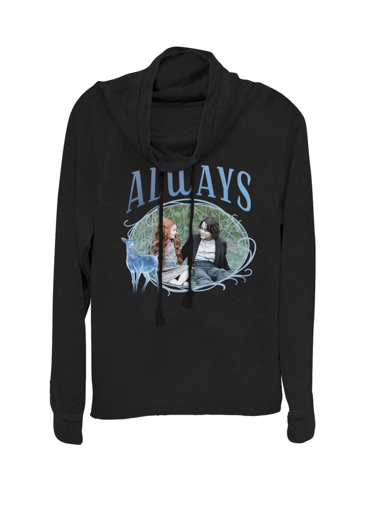 Snape and Lily Always Portrait Cowl Neck Pullover