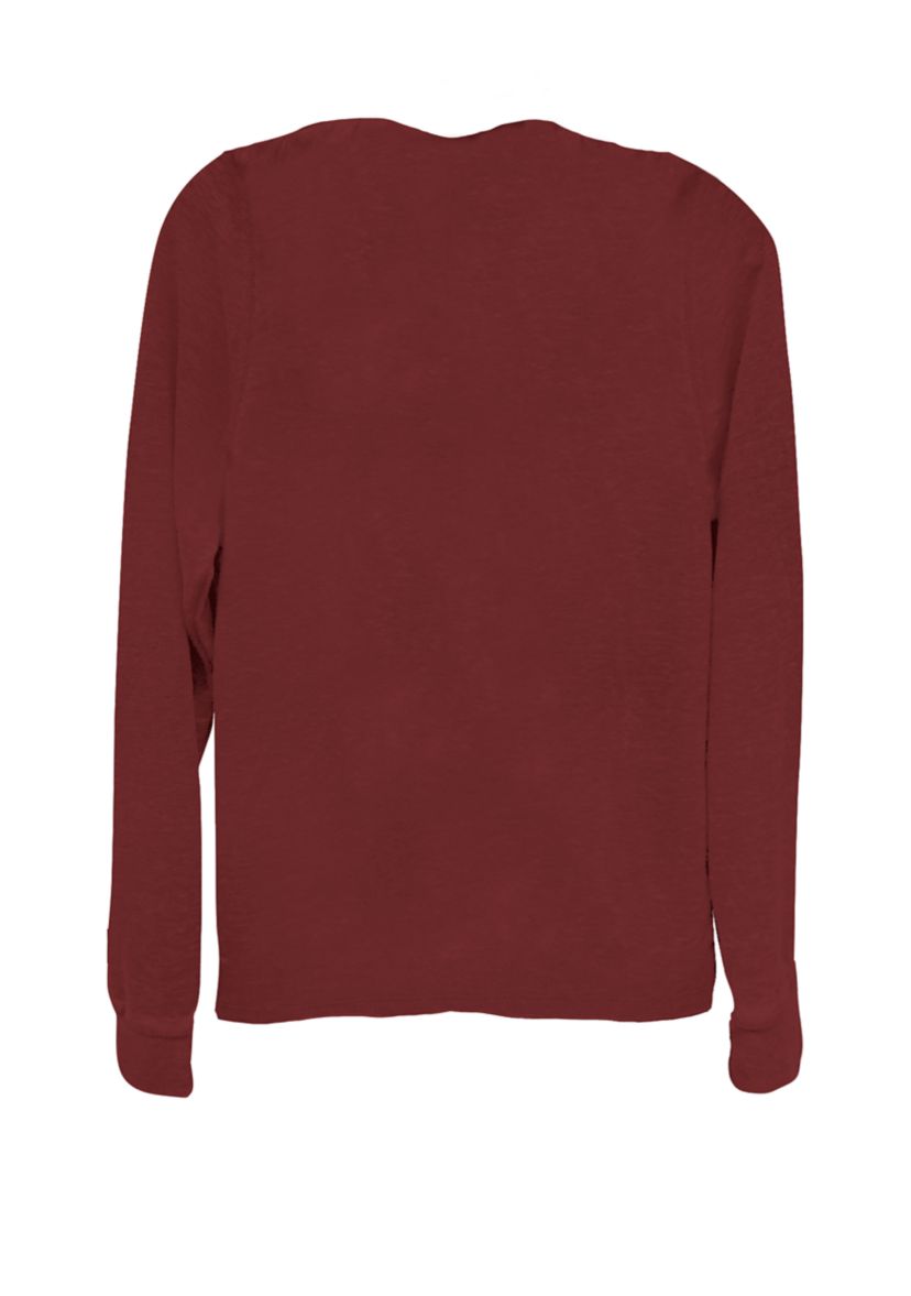 Hogwarts Gryffindor Quidditch Team Seeker Logo Cowl Neck Graphic Pullover
