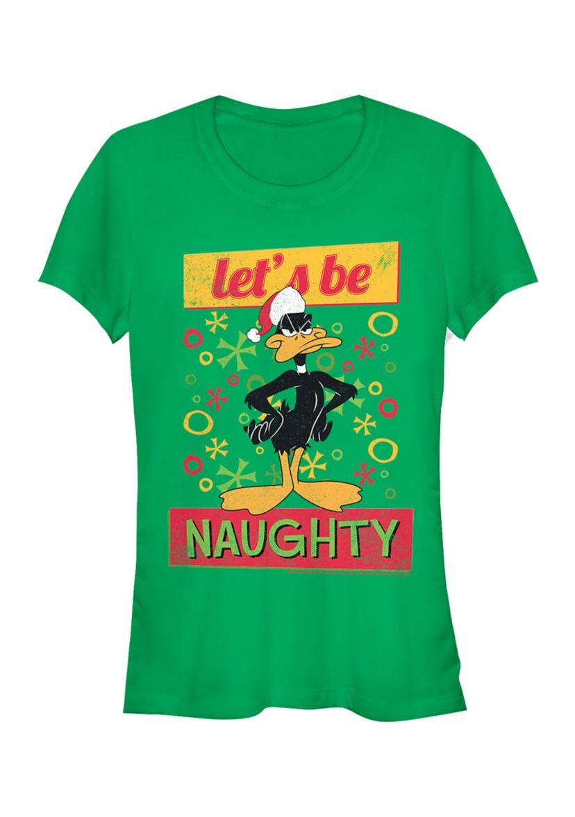 Juniors Lets Be Naughty T-Shirt