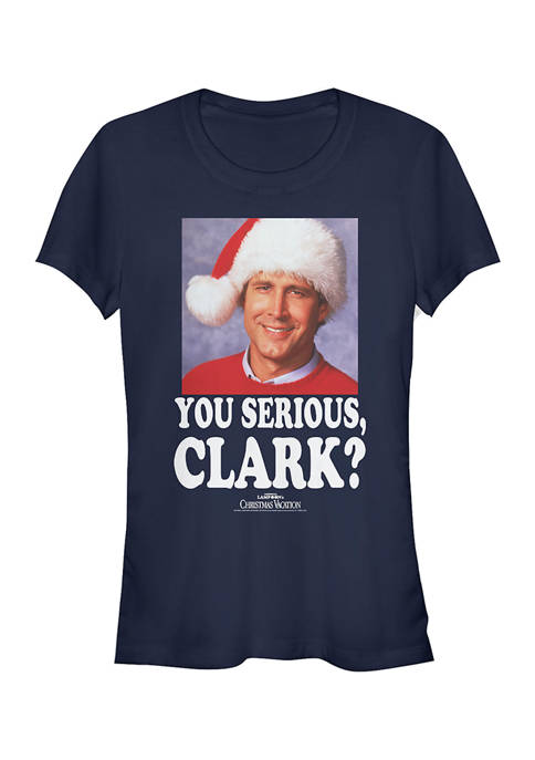 National Lampoon's Christmas Vacation Juniors Serious Clark Top